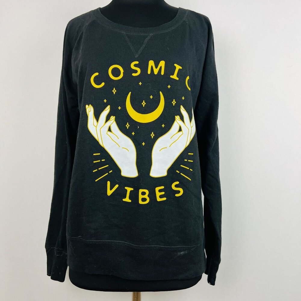 Cosmic Vibes Long Sleeve Womens Shirt Large Live And Tell L-A-T